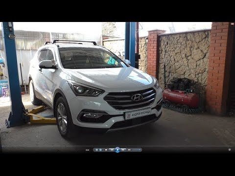 Видео: Течь масла из раздатки замена сальников на Хундай Сантафе 2,2  Hyundai Santa Fe Prime 2018