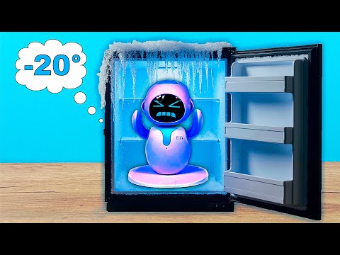 Видео: Что если заморозить Робот Eilik в морозилке? ❄️🤖❄️