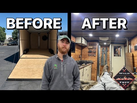Видео: Переделка грузового прицепа в красивый крошечный дом!