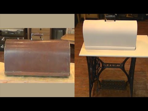 Видео: Реставрация деревянного чехла швейной машинки Restoration of wooden case of an oldest sewing machine