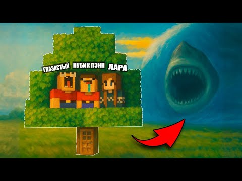 Видео: НУБ И ДЕВУШКА ПРО ПОСТРОИЛИ ДОМ ВНУТРИ ДЕРЕВА ЧТОБЫ ПЕРЕЖИТЬ ЦУНАМИ В МАЙНКРАФТ