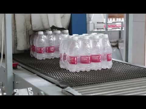 Видео: Линия розлива воды в ПЭТ бутылки 0,2-2 литра 3500 б/ч