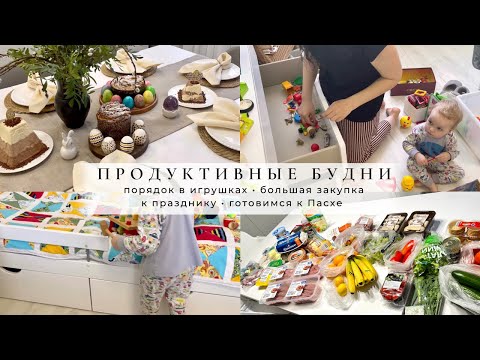 Видео: Порядок в игрушках💪🏼 Большая закупка к празднику🥩 Готовимся к Пасхе 🕊