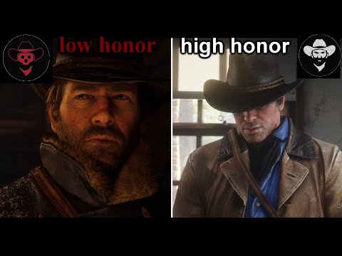 Видео: Разница между высокой и низкой честью в кат сценах RDR ll ( 2 часть )
