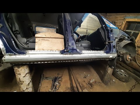 Видео: замена порога Opel Zafira