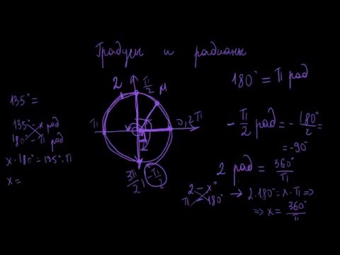 Видео: 2. Градусы и радианы