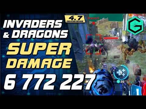 Видео: War Robots. SUPER DAMAGE 6.7 Million!!! INVADERS VS INVADERS VS DRAGONS! Новый Личный Рекорд!