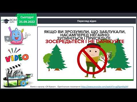 Видео: Я досліджую світ   Орієнтування на місцевості   4 клас