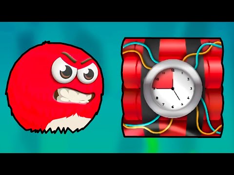 Видео: Несносный КРАСНЫЙ ШАР спасает деревню. Серия 4. Мультик ИГРА Red Ball Underground на Игрули TV