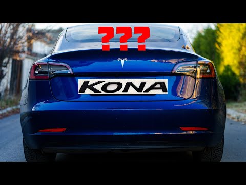 Видео: Колко бавно трябва да се кара Tesla за пробег (Kona style)?!