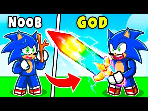Видео: Улучшаем NOOB до GOD Sword в Roblox!
