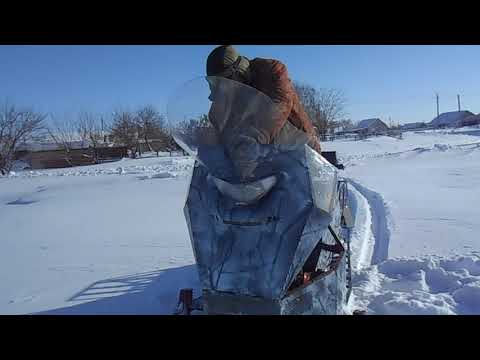 Видео: Самодельный снегоход Барс