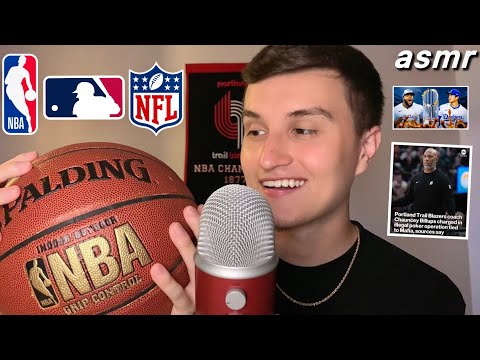 Видео: ASMR | Шёпот обо всём, что связано со спортом (НБА, НФЛ, Мировая серия МЛБ)