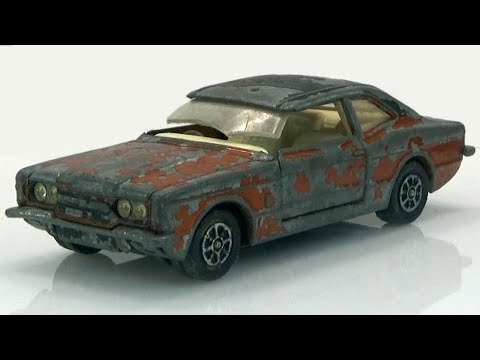 Видео: Форд Кортина GLX Грэм Хилл. Полный ремонт. Игрушки Corgi №313. Литая модель.
