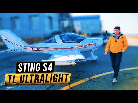 Видео: Самолет Sting S4 - шедевр малой авиации / Знакомство с аэродромом "Киев-Южный"
