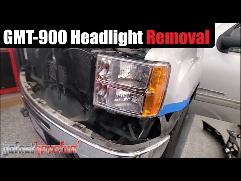 Видео: Снятие фар GMC Sierra / Chevy Silverado 2007-2013 | AnthonyJ350