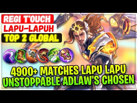 Видео: 4900+ Matches Unstoppable Lapu Lapu [ Top 2 Global Lapu-Lapu ] R̶e̶g̶i̶ T'oucн - Mobile Legends