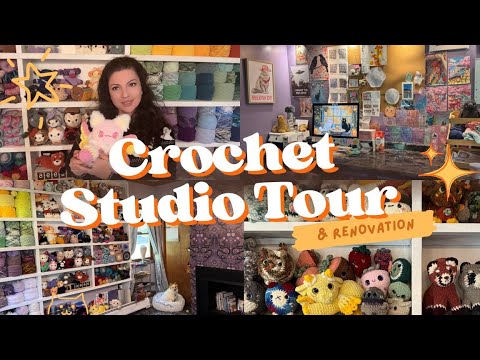 Видео: Экскурсия и ремонт мастерской по вязанию крючком 🧶 За кулисами с мастером по вязанию крючком