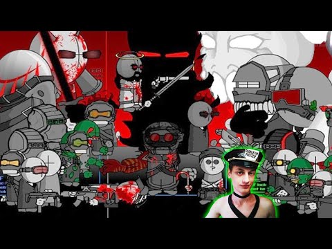 Видео: Madness Combat ( 1 - 12 ВСЕ серии ) - Реакция на Krinkels - Маднес Комбат Бой Безумия Кринкелс