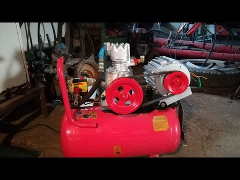 Видео: Компрессор ФАК - 1,5 После доработки и покраски.Испытания компрессора