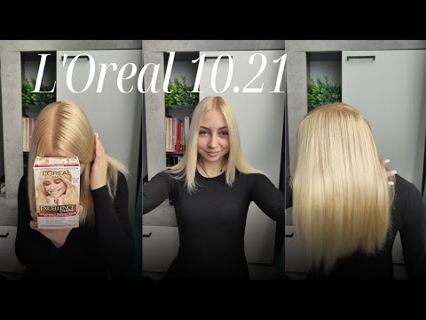 Видео: Опять осветлила корни! Результат Лореаль 10.21 😱 До и После