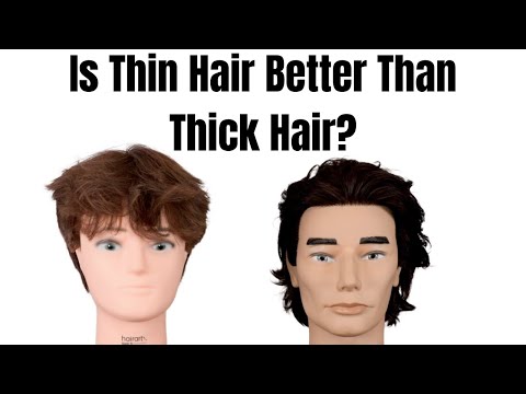 Видео: Лучше ли иметь тонкие волосы, чем густые? - TheSalonGuy