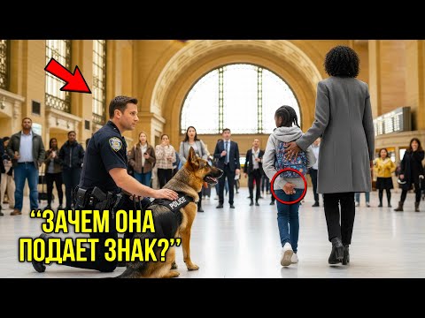 Видео: Девочка Показала Полицейской Собаке Тайный Жест — То, Что Он Сделал Дальше, Заставило Всех Замереть