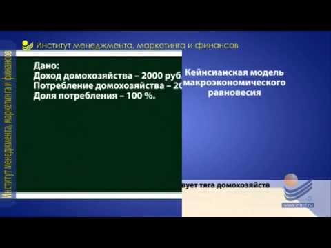 Видео: Макроэкономика. Основные модели макроэкономического равновесия.
