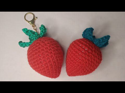 Видео: Как связать клубнику крючком // how to crochet strawberries