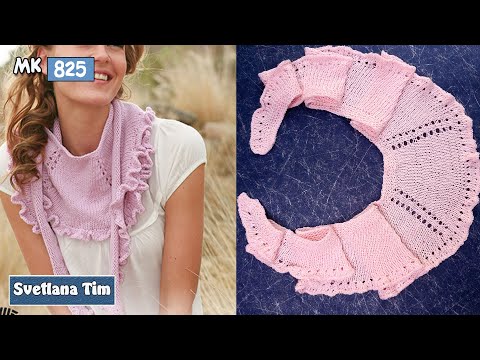 Видео: Осторожно! Эта ШАЛЬ / ПЛАТОК такая красивая, что захочется связать её сразу 😍 ВЯЗАНИЕ СПИЦАМИ