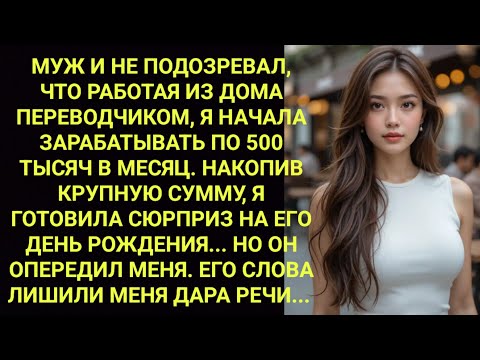 Видео: Муж и не подозревал, что пока я работала из дома, начала зарабатывать по 500 тыс в мес.