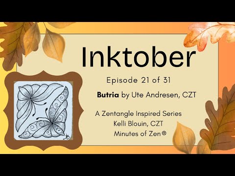 Видео: Инктобер 2025 – Зентангл для начинающих© – День 21 – Бутрия