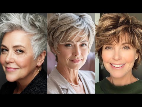 Видео: Стрижка для женщин 50+, 60+ и 70+ — женская стрижка