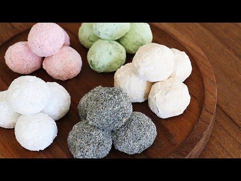 Видео: Рецепт печенья «Снежки» с 5 вкусами