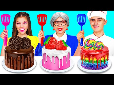 Видео: Кулинарный Челлендж: Я против Бабушки | Смешные Рецепты с Едой AZaZa Challenge
