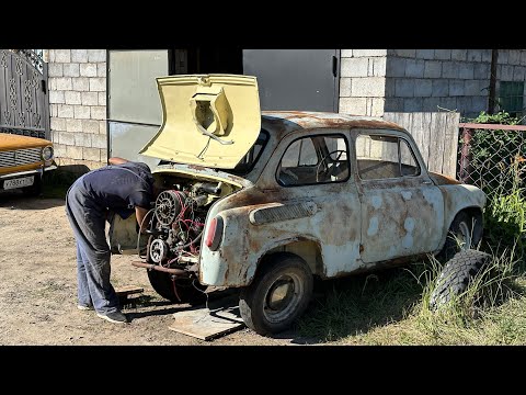 Видео: ПЕРВЫЙ ЗАПУСК ГОРБАТОГО ЗАПОРОЖЦА СПУСТЯ 30 ЛЕТ. ЗАСТУЧАЛ МОТОР