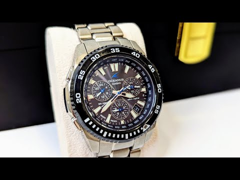 Видео: Оригинальные кварцевые CASIO OCEANUS touch solar модель OCW-650T из линейки Casio high-end