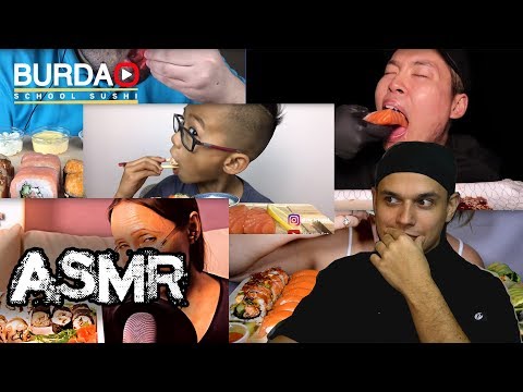 Видео: Смотрю ASMR Sushi / АСМР СУШИ / Обзор и реакция сушиста/