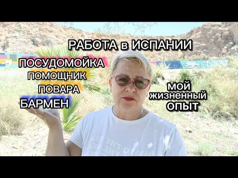 Видео: РАБОТА в ИСПАНИИ-ПОМОЩНИК ПОВОРА, БАРМЕН,ПОСУДОМОЙКА/КАК НАЙТИ РАБОТУ в ИСПАНИИ/ЖИЗНЬ в ИСПАНИИ