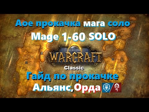 Видео: Wow classic: АОЕ прокачка мага вов классик 1-60 Альянс Орда