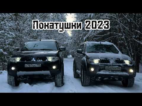 Видео: Два Pajero Sport 2 в зимнем лесу.