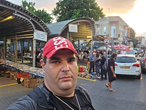Видео: Еще прогулка в пятницу по барахолке города Яффо.