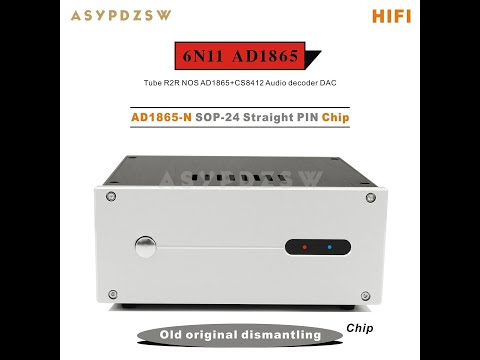 Видео: Слушаем мультибитный ЦАП AD1865 с ламповым выходом (старый чип)