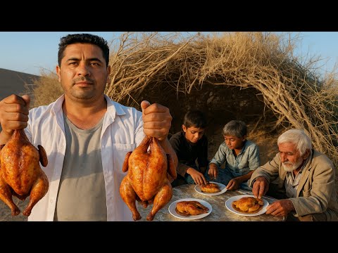 Видео: Кочевая жизнь в Иране: Готовим курицу в пустыне