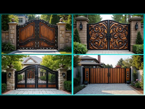 Видео: Новые идеи для дизайна потрясающих металлических и деревянных ворот