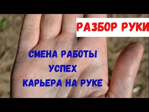 Видео: Разбор руки: Карьера, успех, смена работы на руке/Хиромантия