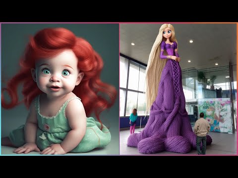 Видео: Удивительное искусство принцесс Диснея, которое находится на другом уровне