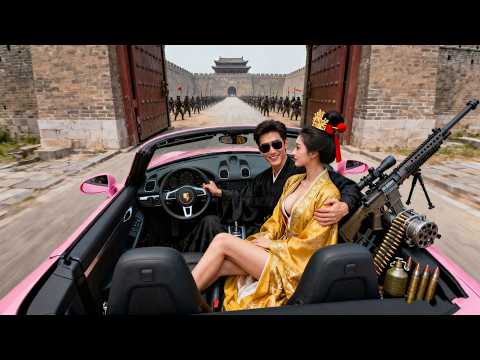 Видео: Бедный парень путешествует в древности на Porsche, красавица рожает его ребенка!