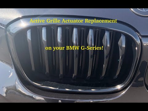 Видео: Замена привода решетки радиатора BMW на автомобилях серии G