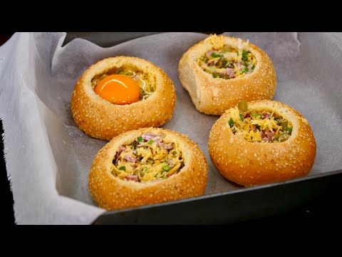Видео: ПИЦЦА в булочке | Хрустящий и Вкусный ПЕРЕКУС